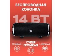 Муз.колонка WALKER WSP-160, Bluetooth, 7Вт*2, черная