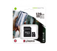 К.П. micro SD 128Gb Kingston,Canvas Select Plus,class10 с/а,UHS-I U1 A1 100mb/s