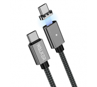Шнур TYPE-C/TYPE-C 100W, PD, магнитный WALKER C990