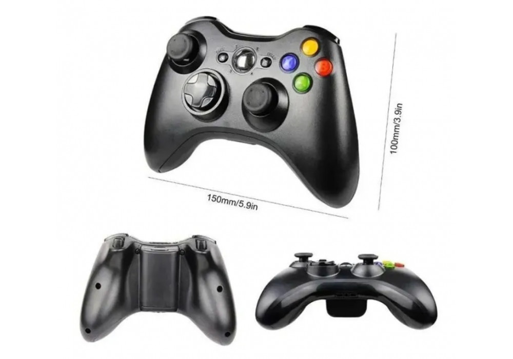 Джойстик Xbox 360 Black Wireless