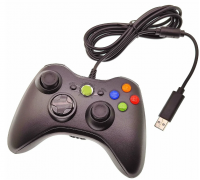 Джойстик Xbox 360 Black проводной