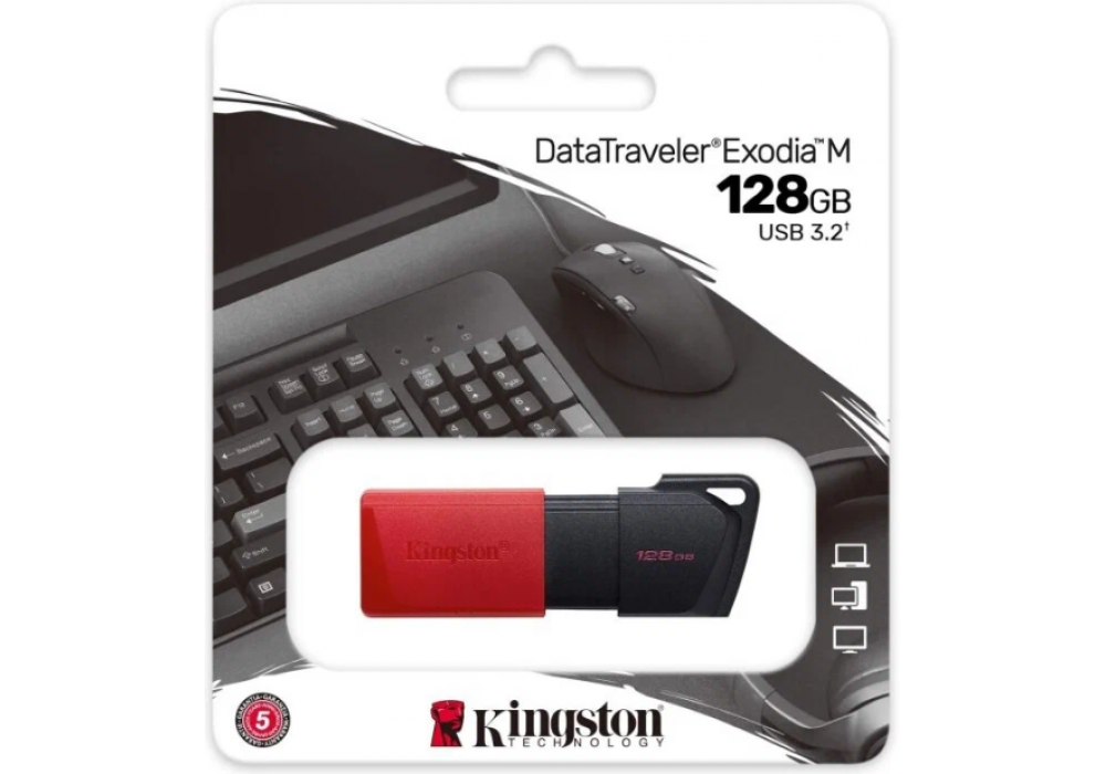 Флешка 128Gb USB 3.2 Kingston DataTraveler Exodia M