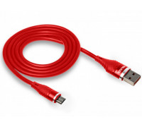 Шнур USB/TYPE-C WALKER C735 (3.1A) прорезиненный,красный