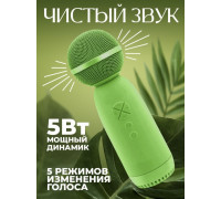 Микрофон-Колонка BT AMFOX AM-MIC70,зеленый