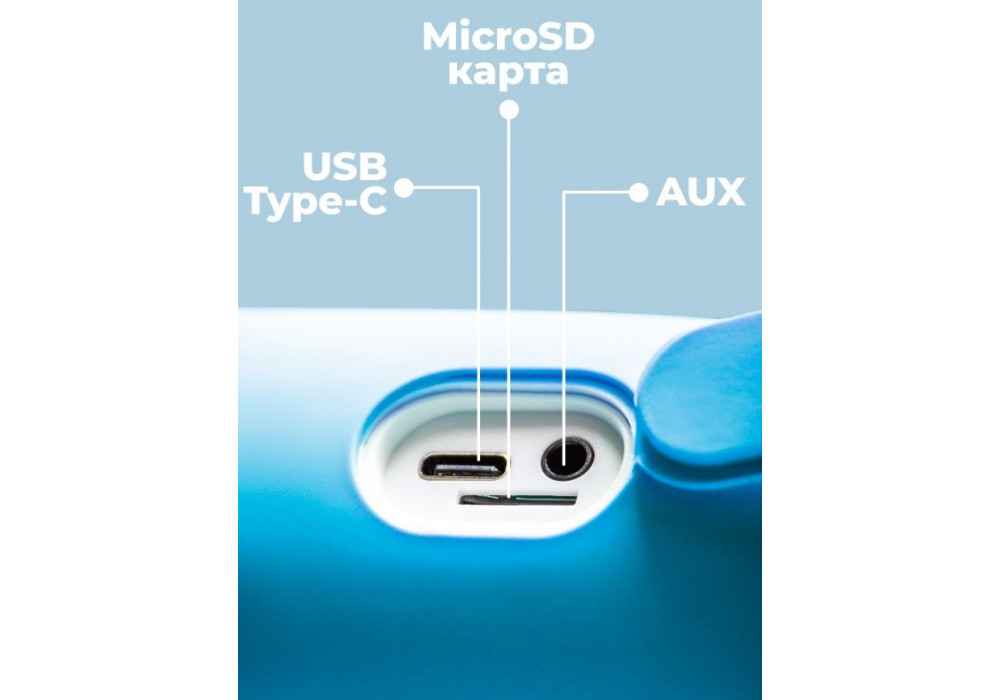 Микрофон-Колонка BT AMFOX AM-MIC70,синий