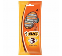 Бритва BIC "БИК 3" 3 лезвия пластиковая ручка 4шт