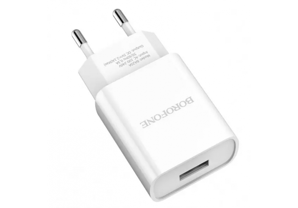 СЗУ 2.1A 1USB BOROFONE BA20A