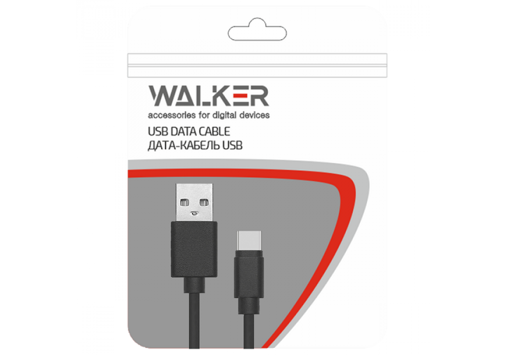 Шнур USB/TYPE-C WALKER C110,ч/б