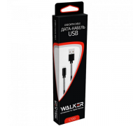 Шнур USB/TYPE-C WALKER C720 с пружинами,белый