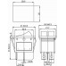 Тумблер ( 2 клав) зелёный RWB-511/36-2412,SC-797