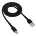 Шнур USB/TYPE-C WALKER C795 (3.3A) прорезиненный, черный