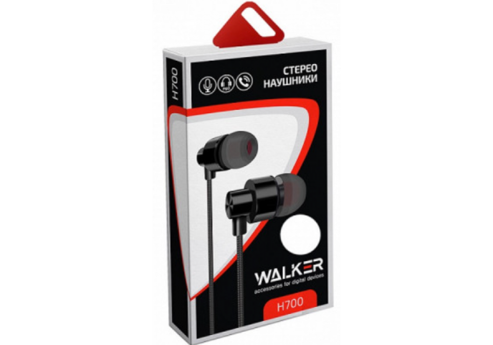 Наушники Walker H700 с микр.розовые