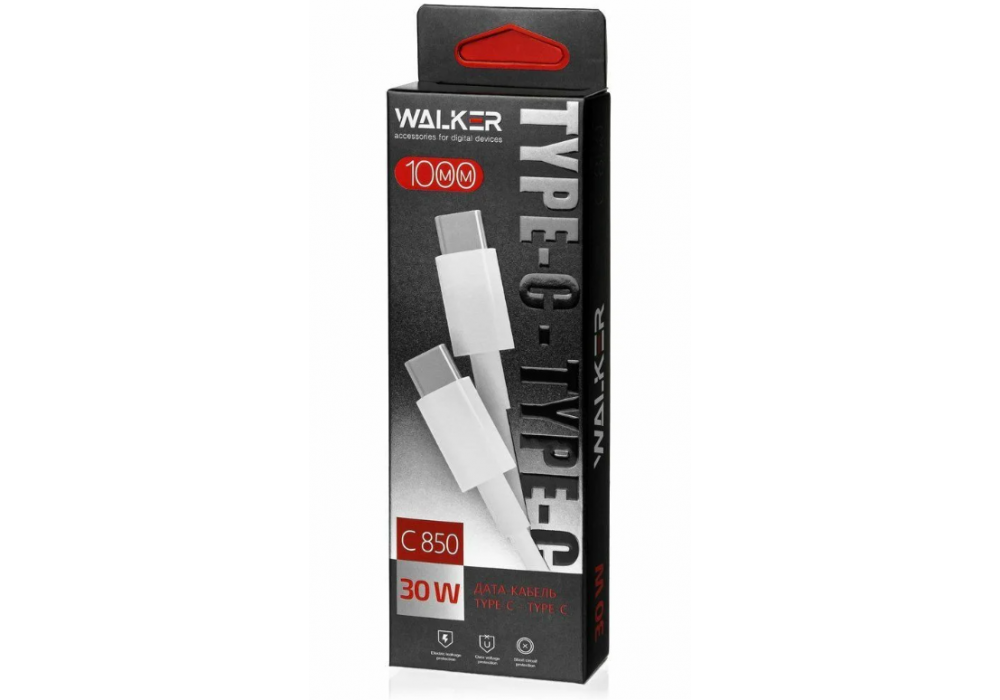 Шнур TYPE-C/TYPE-C 1м,60W PD WALKER C950