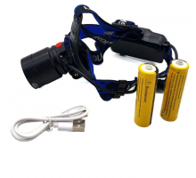 Фонарь налоб A14-P50 microUSB Zoom 2/18650