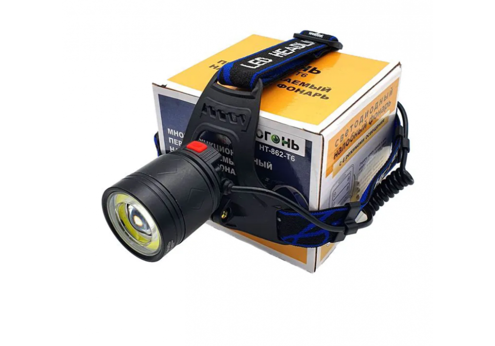 Фонарь налоб A14-P50 microUSB Zoom 2/18650
