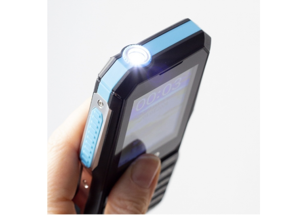 Телефон мобильный Olmio X04 (2,4",4000mAh, 2 SIM, камера, противоударный) черно-синий