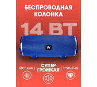 Муз.колонка WALKER WSP-160, Bluetooth, 7Вт*2, синяя