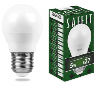 Лампа LED G45 5W E27 4000K Saffit SBG4505