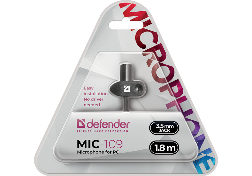 Микрофон PC Defender MIC-109,на прищепке