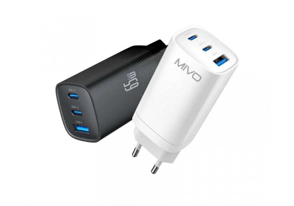 СЗУ 1USB+2PD 65W QC4.0 MP-651Q Mivo