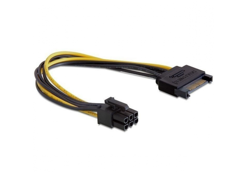 Разветвитель питания Cablexpert CC-PSU-SATA, SATA->PCI-Express 6pin, для подключения в/к PCI-Е (6pin