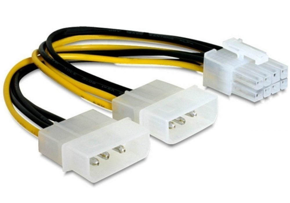Кабель питания для видеокарты GPU Molex x2 - 6 pin GG01 DREAM STYLE