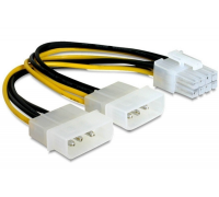 Кабель питания для видеокарты GPU Molex x2 - 6 pin GG01 DREAM STYLE