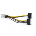 Разветвитель питания Cablexpert CC-PSU-83, 2xSATA->PCI-Express 8pin, для подключения в/к PCI-Е (8pin