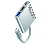 Конвертер Type-C-HDMI/Type-C/USB WHUB-35 WALKER