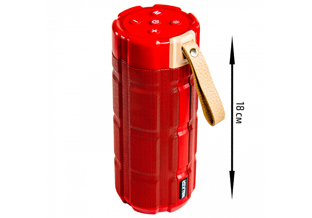 Муз.колонка WALKER WSP-170,красная