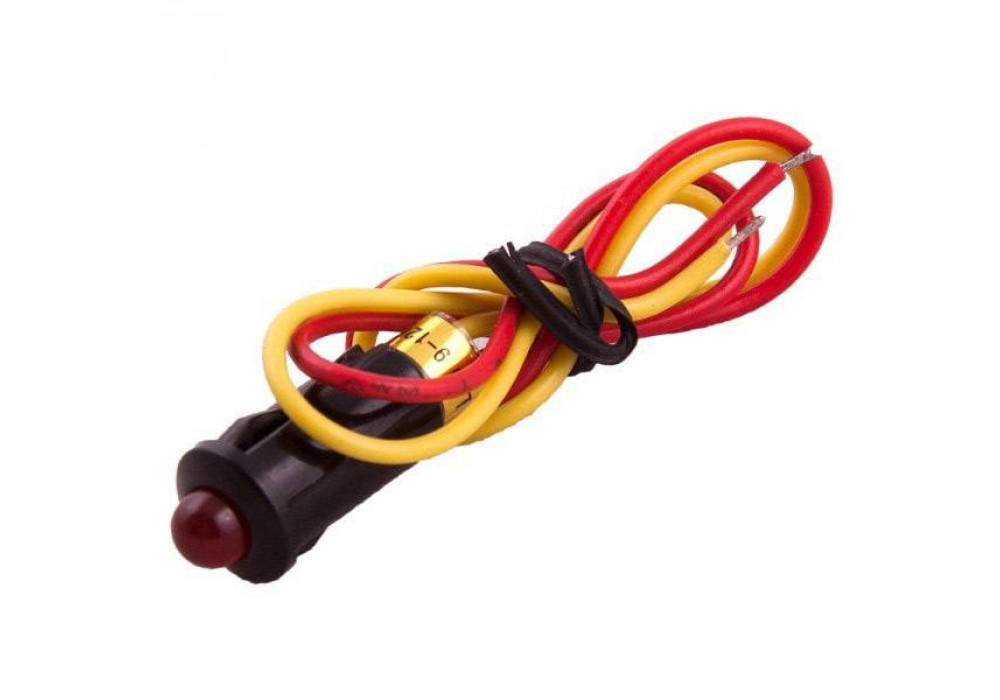Индикатор 12V с проводом красн.WL-04/36-4710