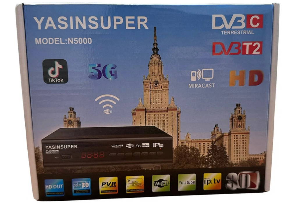 Приставка Т2 YASIN SUPER N5000/BEKO T5000C
