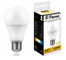 Лампа LED A60 10W E27 2700K Feron LB92