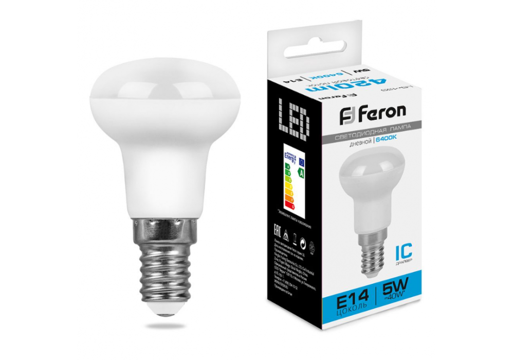 Лампа LED R39 5W 6400К Е14 Feron LB439