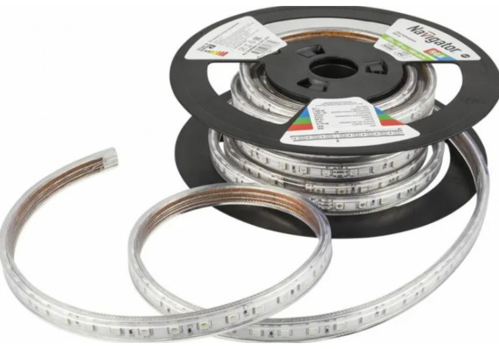 Лента LED 220V NLS3528CW60-4.8 IP67 6K(20м) Navigator цена за 1метр