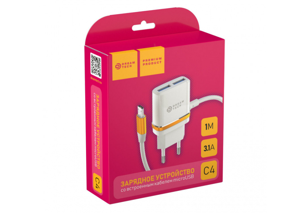 СЗУ micro 2A+2USB DREAM C4