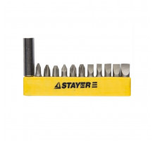 Бита для шуруповерта с магнитным адап.12 предметов STAYER MASTER 544969