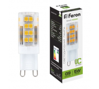 Лампа LED G9 5W 230V 4000K Feron LB432