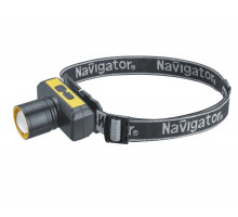 Фонарь налоб.NPT-H41-ACCU 1LEDx10Вт 4реж. Li-ion 1,2А.ч. NAVIGATOR 95556
