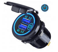 АЗУ 2USB DS9 (встраиваемая,влагозащитная)