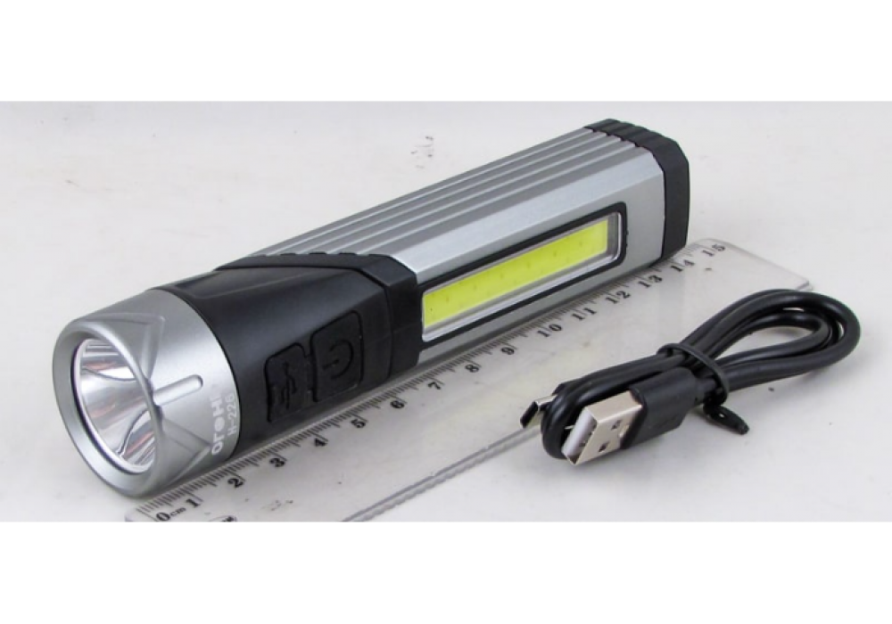 Фонарь H-226-P70 УГОЛ! (1+1COB) Type-C