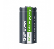 Аккум.RCR123A,Li16340 3.7V 650mAh с защитой GoPower