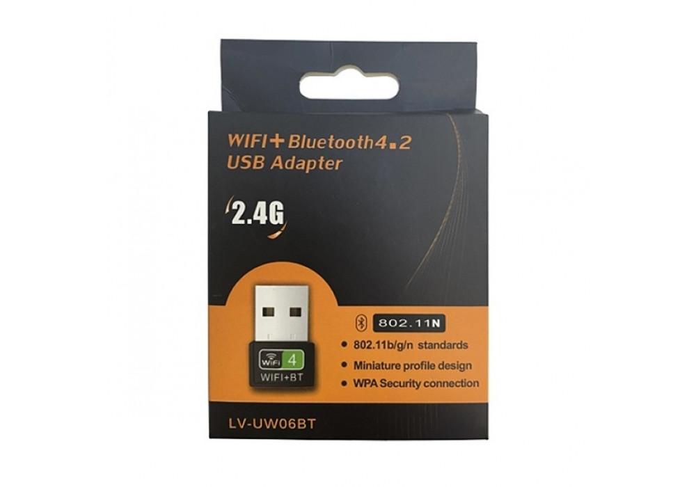 Адаптер Wi-Fi-BLUETOOTH LV-UW06BT/W6 (BLUETOOTH 4.2) 150MB/S DREAM