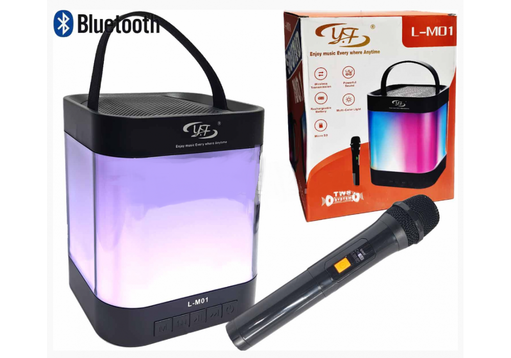 Колонка Караоке минисистема L-M01 (Fm+USB)