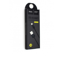 Шнур USB- micro 1м.HOCO X6 Khaki,черный/бел