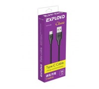Шнур USB/TYPE-C Exployd EX-K-484,черный