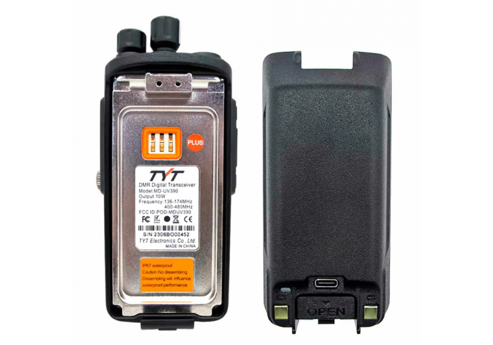 Рация TYT MD-UV390 Type-C (10W)