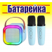 Колонка Караоке минисистема MP3 BOX Y-1/K-12LED (2-радиомикрофона,FM+FLASH)