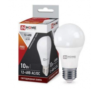 Лампа LED A60 12v-48v 10W 6500K E27 IN HOME (Низковольтная)
