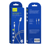 Кабель iPhone МАГНИТНЫЙ серебро,DREAM,DRM-MG2-02 1.2м